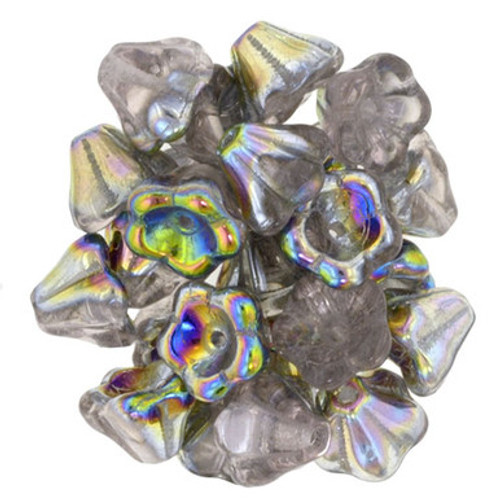 Starman Bell Flowers 8 x 6mm : Lt Rosaline - Vitral (50pcs)