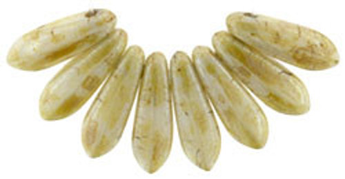 Dagger 10 x 3mm : Opaque Luster - Picasso (100pcs)