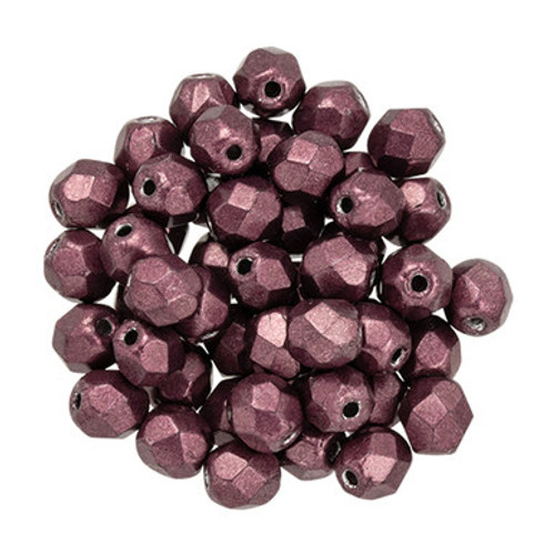 Starman Fire-Polish 4mm : ColorTrends: Saturated Metallic Red Pear (50pcs)