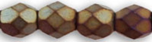 Starman Fire-Polish 4mm : Matte - Iris - Brown (50pcs)
