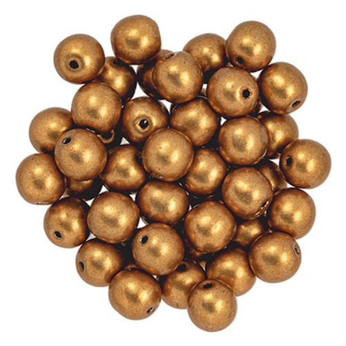 Starman Round Beads 6mm : ColorTrends: Saturated Metallic Hazel (50pcs)