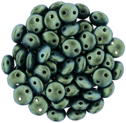 CzechMates Lentil 6mm Bead, Polychrome - Aqua Teal - 50pcs CzechMates Lentil 6mm Bead, Polychrome - Aqua Teal - 50pcs