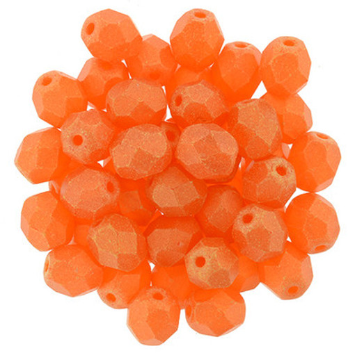 Starman Fire-Polish 6mm : Sueded Gold Hyacinth (25pcs)