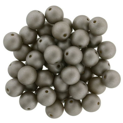 Starman Glass Pearls 6mm : Matte - Brown Sugar (25pcs)