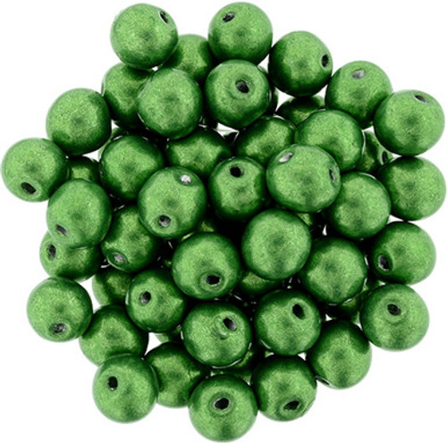Starman Top Hole Round 6mm : ColorTrends: Saturated Metallic Kale (25pcs)