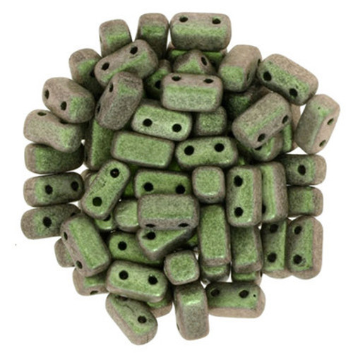 CzechMates Bricks 6 x 3mm Bead, Polychrome - Olive Mauve - 50pcs
