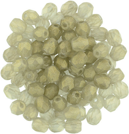 Starman Fire-Polish 4mm : Sueded Gold Black Diamond (50pcs)