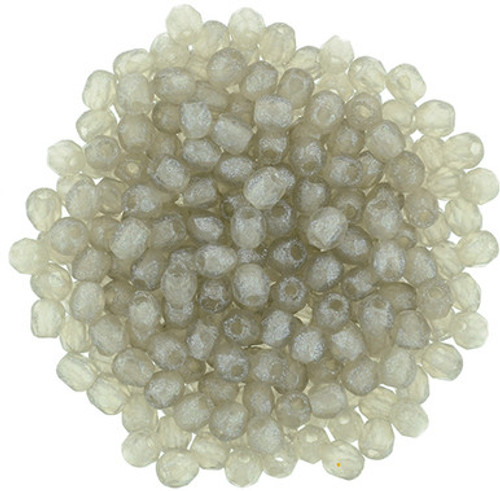 Starman Fire-Polish 2mm : Flash Pearl - Black Diamond (50pcs)