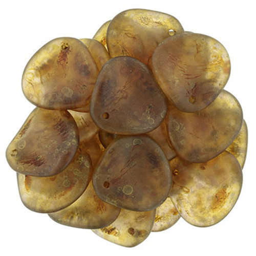 Starman Rose Petals 14 x 13mm : Rosaline - Copper Picasso (25pcs)