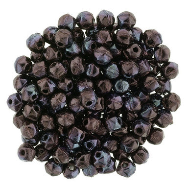 Starman English Cut Round 3mm : Luster - Metallic Amethyst (50pcs)