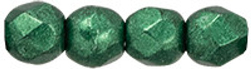 Starman Fire-Polish 2mm : ColorTrends: Saturated Metallic Martini Olive (50pcs)