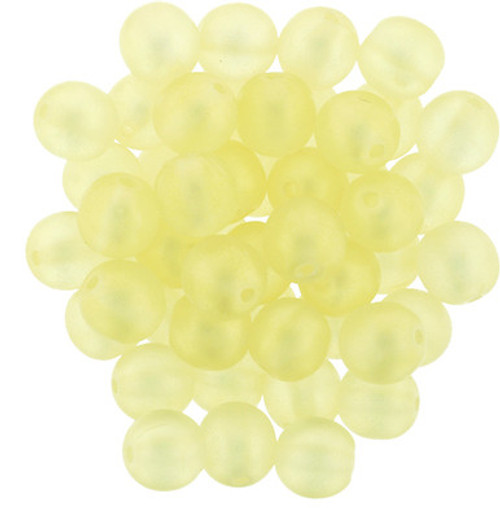 Starman Round Beads 6mm : Sueded Gold Jonquil (50pcs)