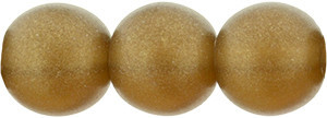 Starman Round Beads 8mm : Sueded Gold Smoky Topaz (25pcs)