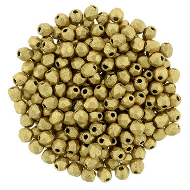 Starman Fire-Polish 2mm : Matte - Metallic Flax (50pcs)