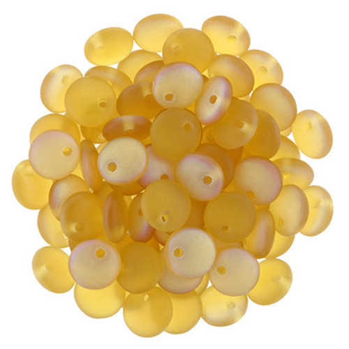 Starman Lentils 6mm : Matte - Med Topaz AB (50pcs)
