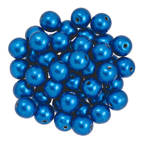 Starman Round Beads 6mm : ColorTrends: Saturated Metallic Galaxy Blue (50pcs)
