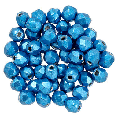 Starman Fire-Polish 3mm : ColorTrends: Saturated Metallic Nebulas Blue (50pcs)