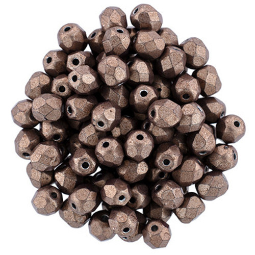 Starman Fire-Polish 4mm : ColorTrends: Saturated Metallic Autumn Maple (50pcs)