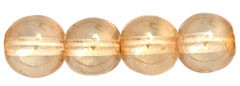Starman Round Beads 6mm : Luster - Transparent Champagne (50pcs)