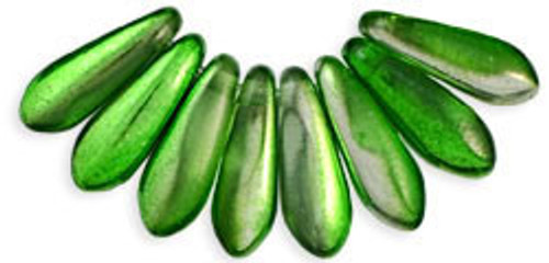 Starman Dagger 10 x 3mm : Coated - Metallic Green (100pcs)