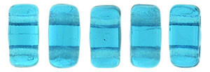 CzechMates Bricks 6 x 3mm Bead, Teal - 50pcs