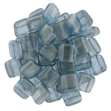 CzechMates Tile 6mm Bead, Halo - Shadows - 50pcs