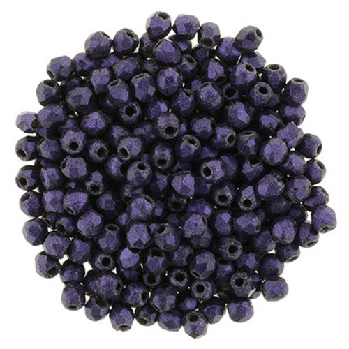 Starman Fire-Polish 2mm : Metallic Suede - Purple (50pcs)
