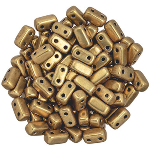 CzechMates Bricks 6 x 3mm Bead, ColorTrends Saturated Metallic Ceylon Yellow - 50pcs