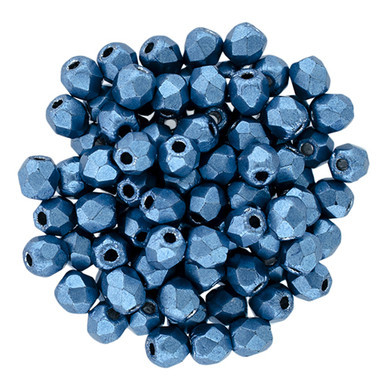Starman Fire-Polish 3mm : ColorTrends: Saturated Metallic Little Boy Blue (50pcs)