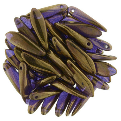 Starman Dagger 16 x 5mm : Patina - Tanzanite (50pcs)