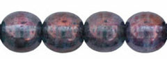 Starman Round Beads 6mm : Luster - Transparent Denim Blue (50pcs)
