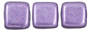 CzechMates Tile 6mm Bead, ColorTrends Saturated Metallic Crocus Petal - 50pcs