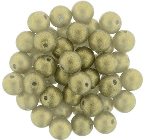 Starman Top Hole Round 6mm : Sueded Gold Black Diamond (25pcs)