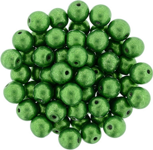 Starman Round Beads 6mm : ColorTrends: Saturated Metallic Kale (50pcs)