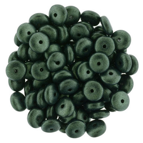 Starman Rondelle 6mm : Metallic Suede - Dk Forest (50pcs)