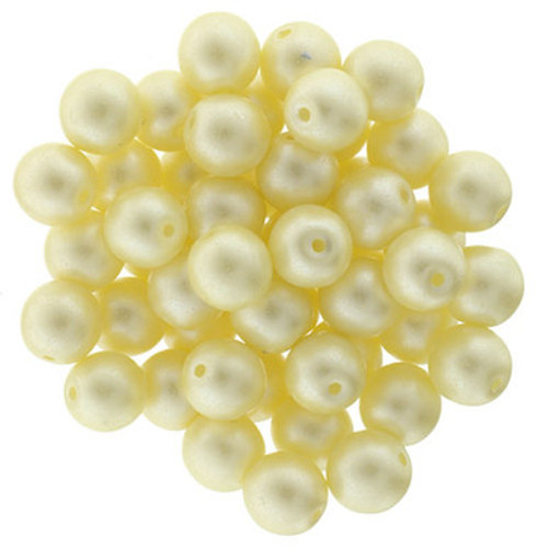 Starman Glass Pearls 6mm : Cream (25pcs)