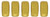 CzechMates Bricks 6 x 3mm Bead, Matte Metallic Aztec Gold - 50pcs