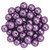 Starman Round Beads 6mm : ColorTrends: Saturated Metallic Grapeade (50pcs)