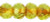 Starman Gem-Cut Rondelle 6 x 4mm : Jonquil - Picasso (25pcs)