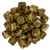 CzechMates Tile 6mm Bead, Ivory - Picasso - 50pcs
