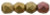 Starman Fire-Polish 4mm : Matte - Metallic Gold Copper Iris (50pcs)