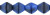 Starman Bicone 6 x 6mm : Blue w/Black Swirl (50pcs)