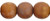 Starman Round Beads 10mm : Milky Carmel - Matte Picasso (25pcs)
