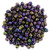 Starman Fire-Polish 2mm : Iris - Purple (50pcs)