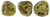 Starman Rose Petals 8 x 7mm : Milky Peridot - Bronze Picasso (50pcs)