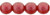 Starman Round Beads 6mm : Cosmic Twinkle - Siam Ruby (50pcs)
