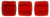 CzechMates Tile 6mm Bead, Siam Ruby - 50pcs