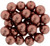 Starman Round Beads 8mm : ColorTrends: Saturated Metallic Grenadine (25pcs)