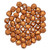 Starman Fire-Polish 2mm : ColorTrends: Saturated Metallic Russet Orange (50pcs)