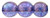 Starman Round Beads 8mm : Luster - Transparent Denim Blue (25pcs)
